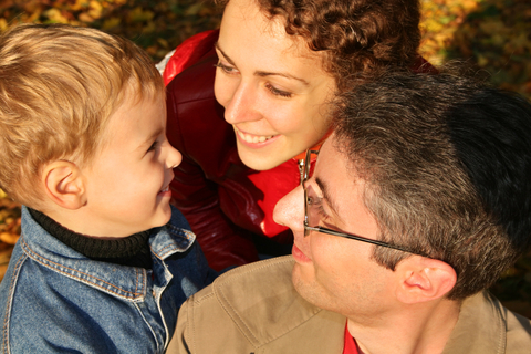 Children Outside in Fall